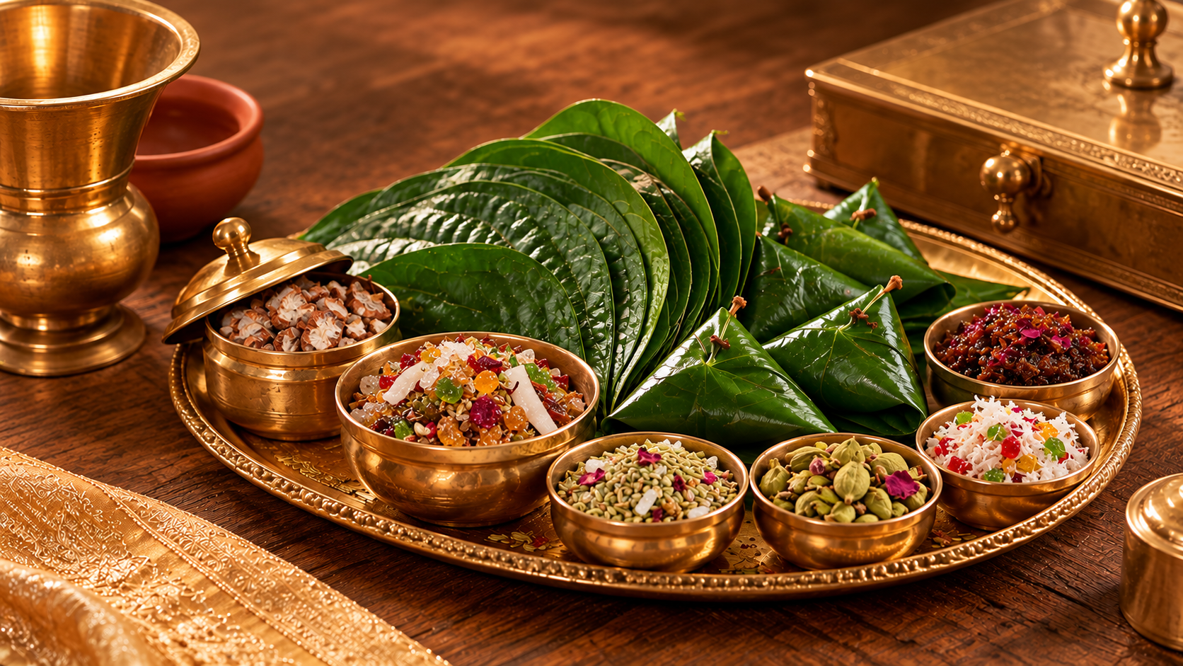 Traditional Paan Brassware Still Life.png