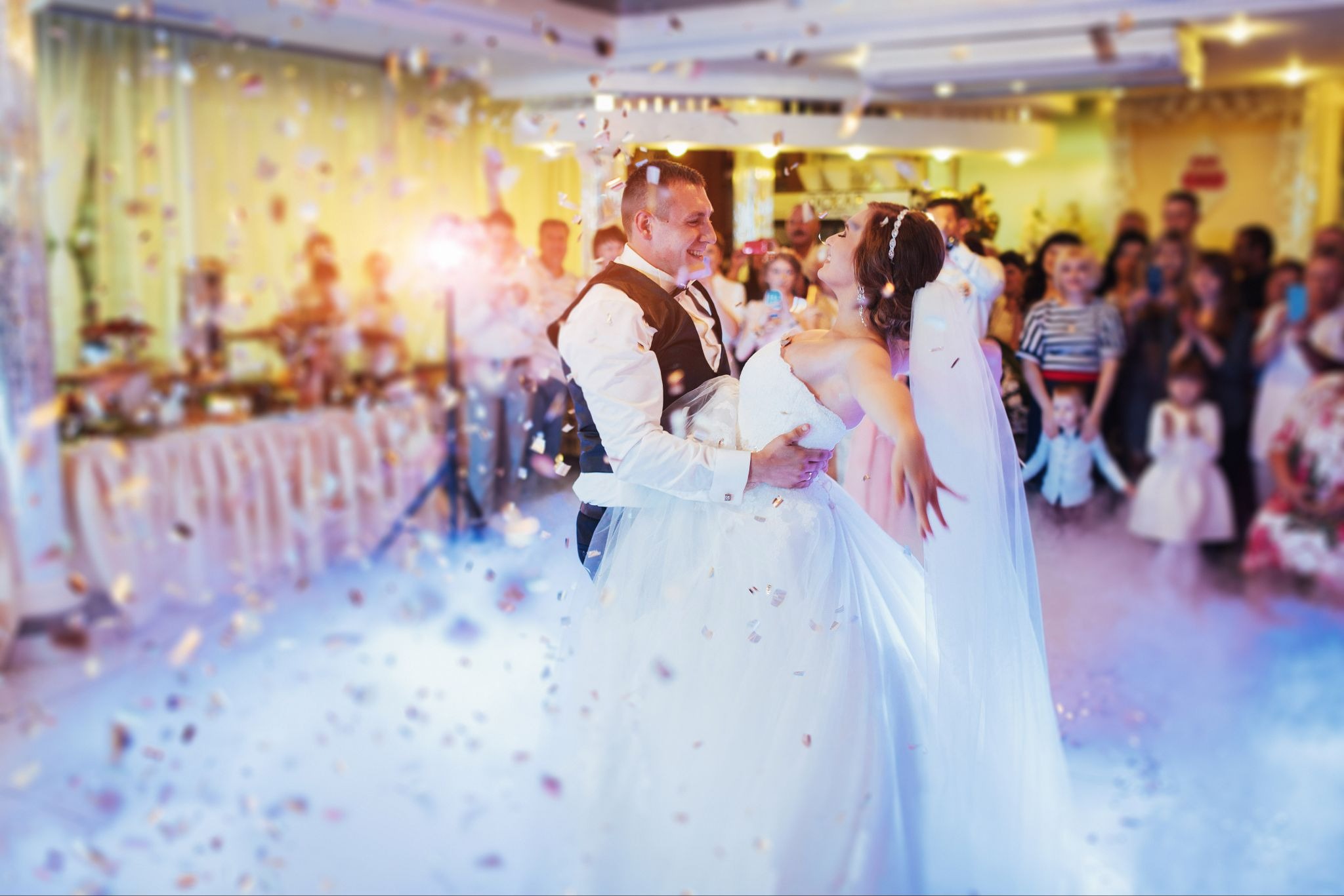 Dancing at a wedding reception