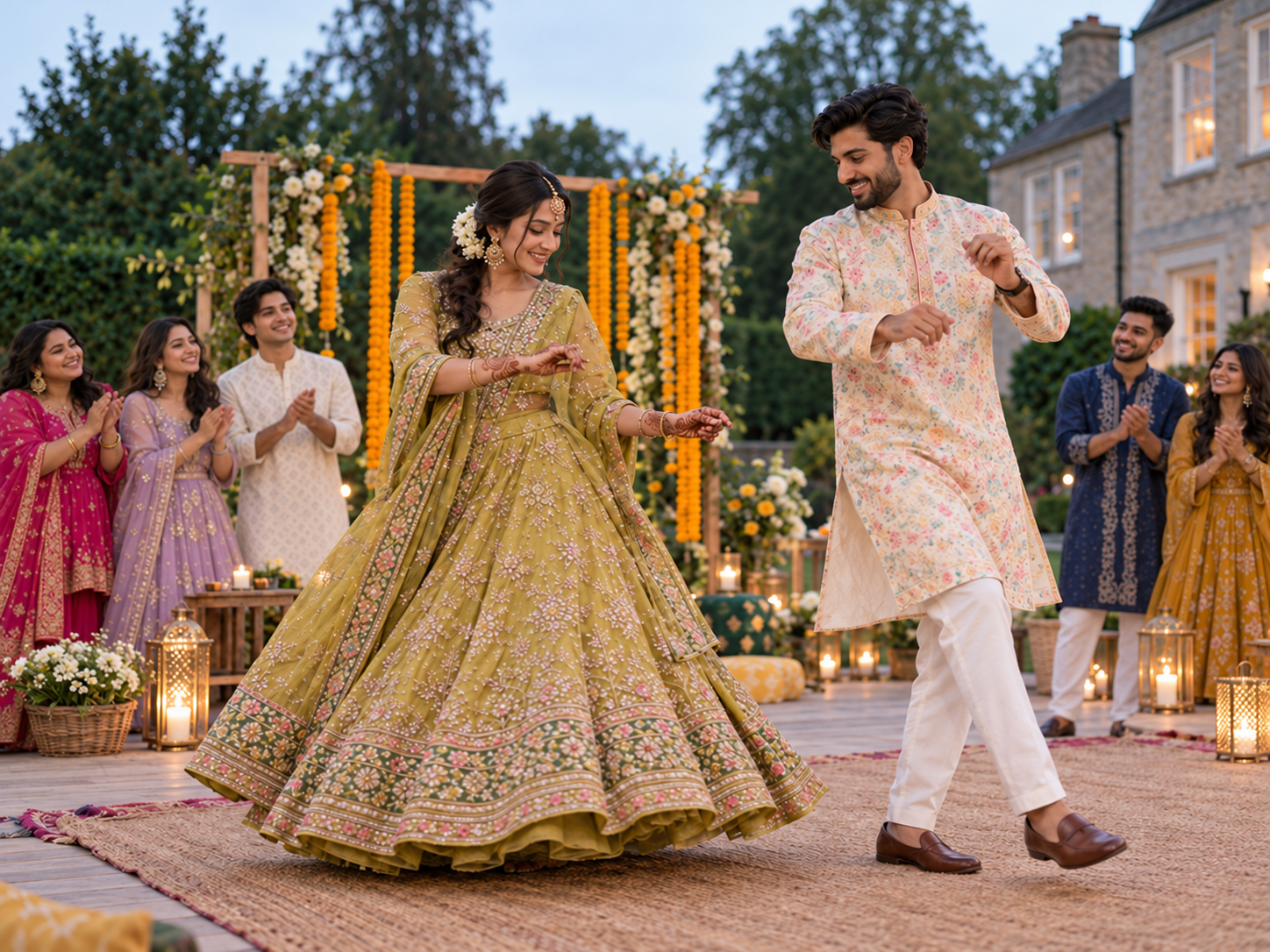 Dusk Mehendi Dance Under Marigold Lights.png