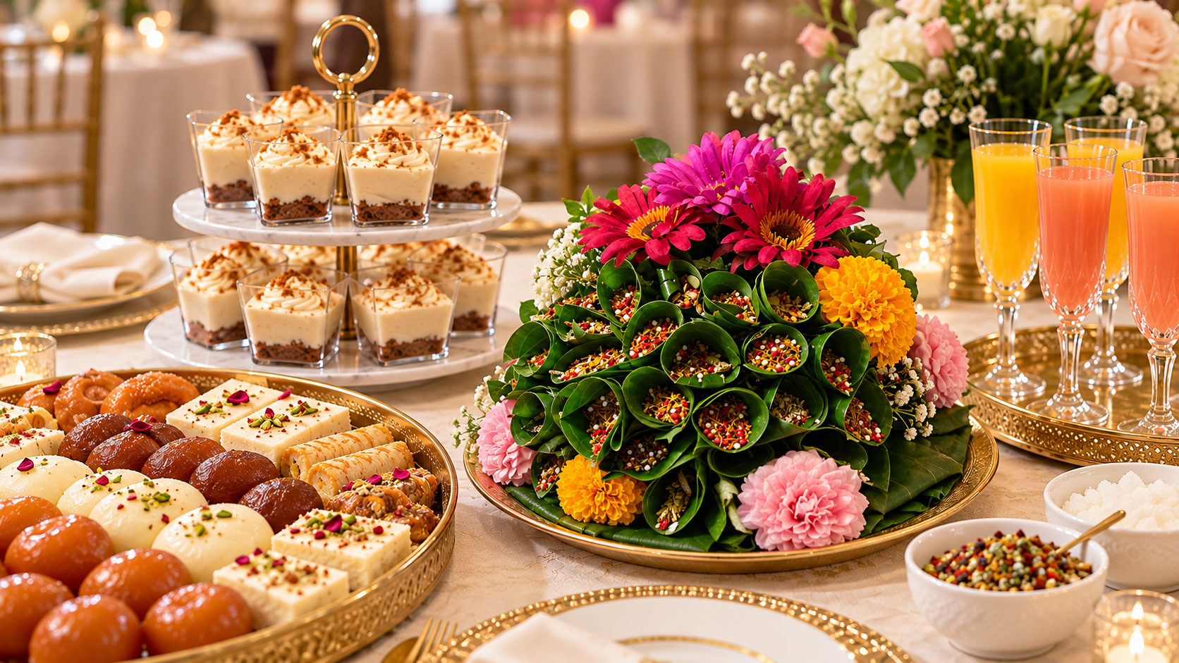 Elegant Wedding Dessert and Paan Table.png