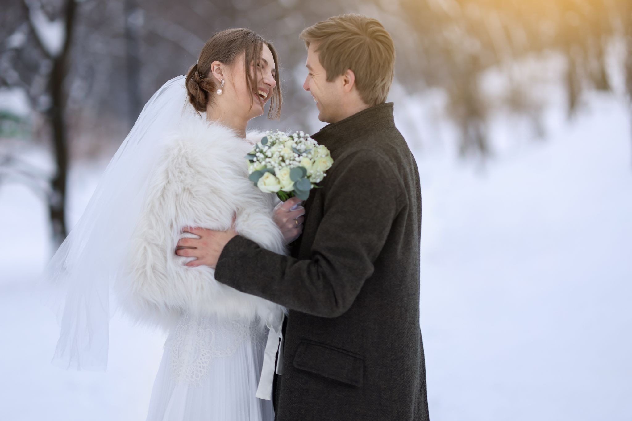 winter wedding picture