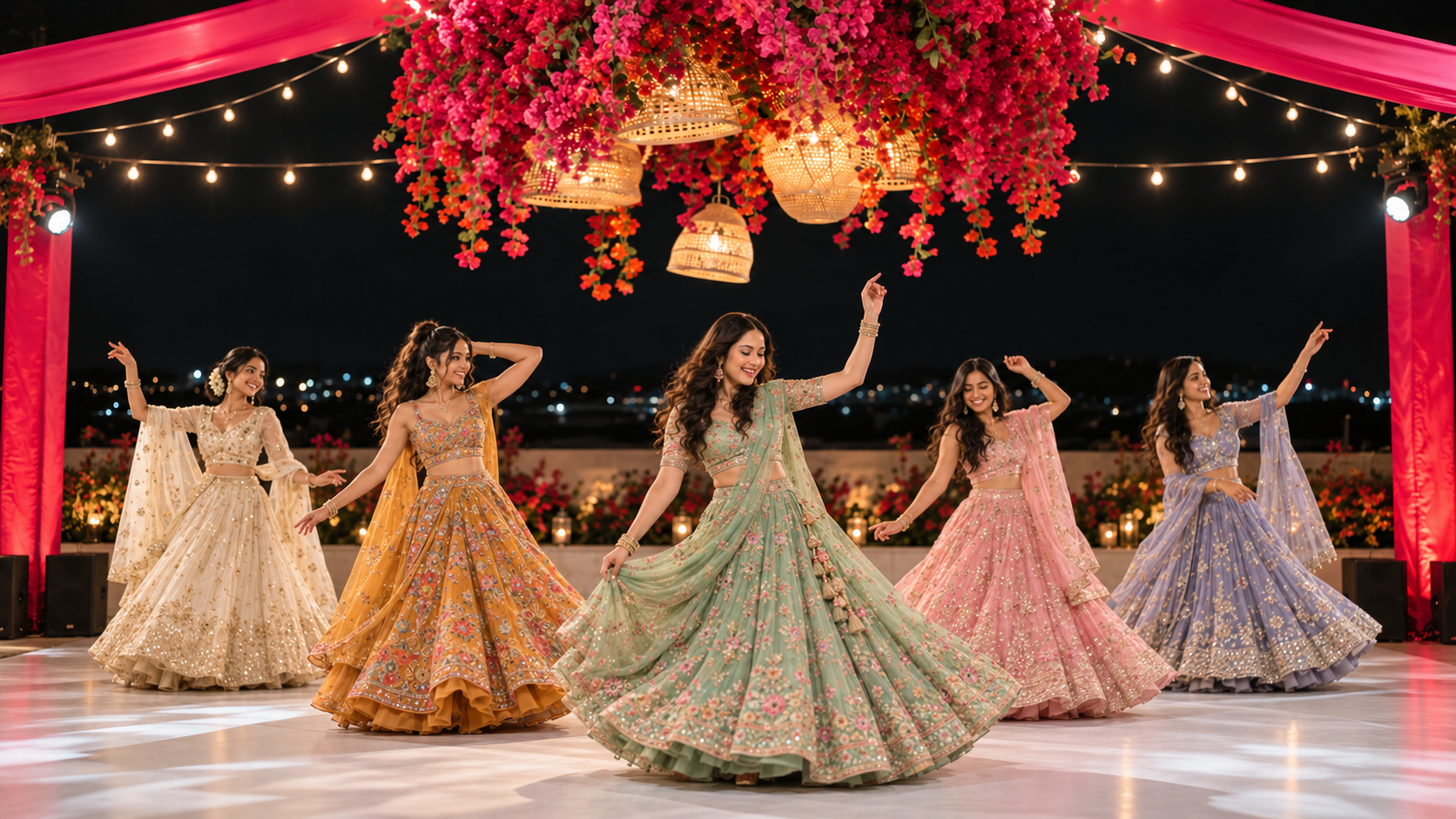 Rooftop Sangeet Under Blooming Lights.png